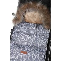 Detský fusak do kočíka BABYMAM Premium - Boho/béžový