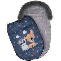 Detský fusak do kočíka BABYMAM Premium - Najlepší priateľ/sivý