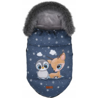 Detský fusak do kočíka BABYMAM Premium - Najlepší priateľ/sivý