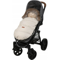 Detský fusak do kočíka BABYMAM Premium - svetlo béžový