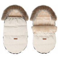 Detský fusak do kočíka BABYMAM Premium - svetlo béžový