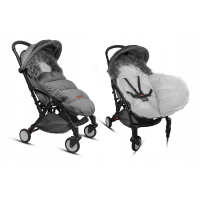 Detský fusak do kočíka BABYMAM Premium - tmavo šedý melange