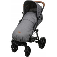Detský fusak na športový kočík BABYMAM - tmavo šedý melange