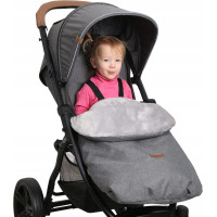 Detský fusak na športový kočík BABYMAM - tmavo šedý melange