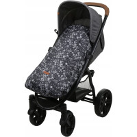 Detský fusak na športový kočík BABYMAM - Vločky/sivý