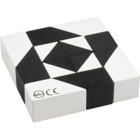 Detoa Hlavolam Tangram čiernobiely