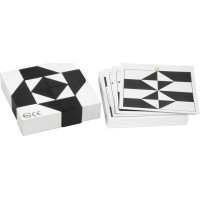 Detoa Hlavolam Tangram čiernobiely