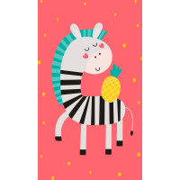 Detský bavlnený uterák KIDS 30x50 cm - Zebra