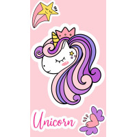 Detský bavlnený uterák KIDS 30x50 cm - Unicorn