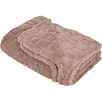 Deka prikrývka CUBE 150x200 cm - mocca