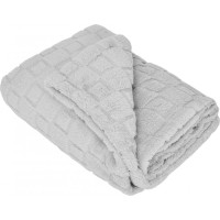 Deka prehoz CUBE 150x200 cm - strieborná