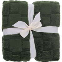 Deka prehoz CUBE 150x200 cm - tmavo zelená