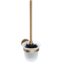 Sapho X-ROUND COPPER WC kefa závesná, mliečne sklo, meď mat XR303PG Sapho X-ROUND COPPER WC kefa závesná, mliečne sklo, meď mat XR303PG