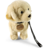 Rappa Plyšový pes zlatý retriever stojaci s vodítkom 25 cm ECO-FRIENDLY