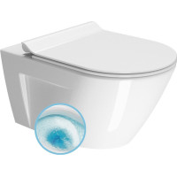 GSI NORM závesná WC misa, GeniusFlush, 36x55cm, biela ExtraGlaze 862111