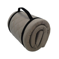 Cestovný turistický prešívaný matrac 198x60x5 cm - tmavo béžový