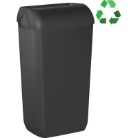 MARPLAST ECOLORED odpadkový kôš nástenný s vekom 23l, ABS, Soft Touch, čierna mat A74020VB MARPLAST ECOLORED odpadkový kôš nástenný s vekom 23l, ABS, Soft Touch, čierna mat A74020VB