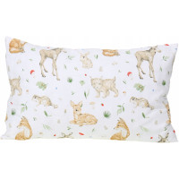Detské bavlnené obliečky do postieľky 135x100 cm BABYMAM PREMIUM - Lesné zvieratká