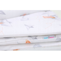 Detské bavlnené obliečky do postieľky 135x100 cm BABYMAM PREMIUM - Let lastovičkou