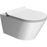 GSI KUBE X závesná WC misa, GeniusFlush, 36x55cm, biela dual-mat 941309