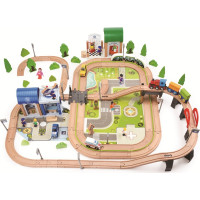 2Kids Toys Vláčikodráha Mesto a Dedina 200 dielov