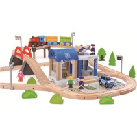2Kids Toys Vláčikodráha Mesto a Dedina 200 dielov