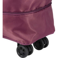 Cestovná taška na kolieskach skladacia cestovná priestranná 3 veľkosti fialová