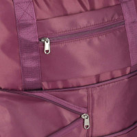 Cestovná taška na kolieskach skladacia cestovná priestranná 3 veľkosti fialová