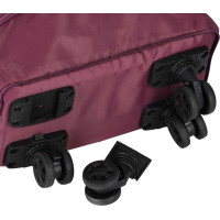 Cestovná taška na kolieskach skladacia cestovná priestranná 3 veľkosti fialová