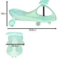 Odrážadlo Swing Fix s LED kolesami - mätová