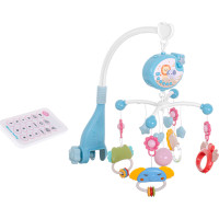 Kolotoč nad postieľku Lullaby Star Design modrý + diaľkové ovládanie