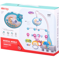 Kolotoč nad postieľku Lullaby Star Design modrý + diaľkové ovládanie