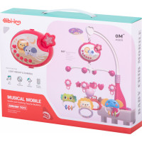 Kolotoč nad postieľku Lullaby Star Design ružový + diaľkové ovládanie