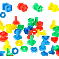 Stavebné bloky Montessori vzdelávacie skrutky - 30 prvkov Stavebné bloky Montessori vzdelávacie skrutky - 30 prvkov