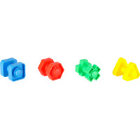 Stavebné bloky Montessori vzdelávacie skrutky - 30 prvkov