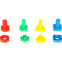 Stavebné bloky Montessori vzdelávacie skrutky - 30 prvkov