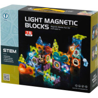 Svietiaca magnetická guličková dráha 75 prvkov
