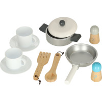 Drevená kuchynská linka MDF LULILO Saliko s kávovarom na espresso