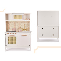 Detská drevená retro kuchynka z MDF s doplnkami BOHO