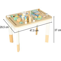Lulilo Montessori manipulačný stolík LUDO - farebný