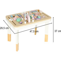 Lulilo Montessori manipulačný stolík LUDO - pastelový