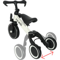 Trike Fix Mini trojkolka 3v1 s pedálmi - biela