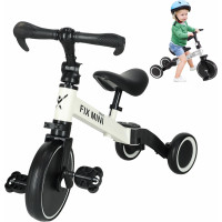 Trike Fix Mini trojkolka 3v1 s pedálmi - biela