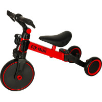 Trike Fix Mini trojkolka 3v1 s pedálmi - červená