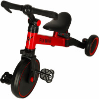 Trike Fix Mini trojkolka 3v1 s pedálmi - červená
