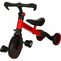 Trike Fix Mini trojkolka 3v1 s pedálmi - červená