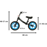 Odrážadlo Trike Fix Balance - čierne / modré