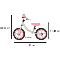 Odrážadlo Trike Fix Balance - biele/ružové