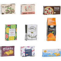 Pokladňa v supermarkete s nákupným vozíkom