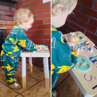Lulilo Montessori manipulačný stolík LUDO - farebný